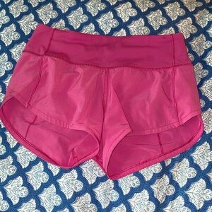 LULULEMON - Sonic Pink Speed Up Shorts